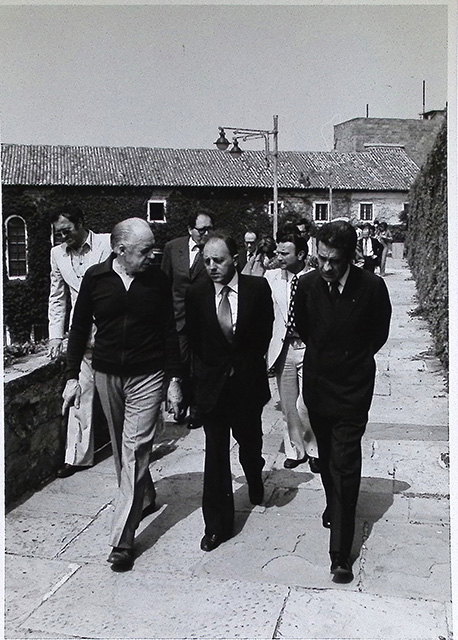 Inaugurazione della rassegna antologica delle opere pittoriche di Luigi Spacal al Bastione fiorito del Castello di San Giusto a Trieste